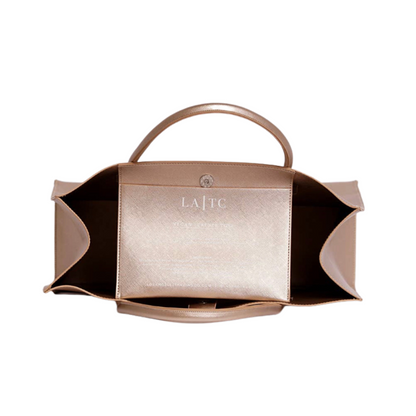 CHAMPAGNE CASE IN TRIOMPHE CANVAS AND CALFSKIN - TAN